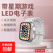 人氣爆款彩屏智能手表初高中學(xué)生韓版時(shí)尚科技感炫酷按鍵森系運動(dòng)時(shí)間電子手表男女款 彩屏銀框白【時(shí)間日期鬧鐘游戲】