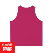火龍果色別致小背心女夏季坎肩寬松中長(cháng)款無(wú)袖t恤外穿內搭上衣潮 T003-玫紅色 S