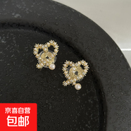 蚊香盤耳夾無耳洞耳環(huán)港風(fēng)花朵高級(jí)感蝴蝶結(jié)可愛耳掛耳飾 愛心