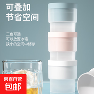 冰箱配件食品級家用大號威士膠圓形冰球膜具球形易脫模凍冰塊冰格制作器 日?！?個裝】天空藍+櫻花粉