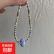 韓國氣質(zhì)簡約愛心項鏈ins金屬冷淡風(fēng)鎖骨鏈設(shè)計感復(fù)古時尚項飾女 46#項鏈-銀色碎銀圓圈