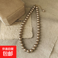 法式復(fù)古高級感珍珠項鏈時尚小眾百搭毛衣鏈輕奢個性設(shè)計感項飾女 29#項鏈-香檳色（10mm）
