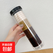 罐裝頭繩20根韓版高彈力無(wú)接縫橡皮筋女扎頭不傷發(fā)不勒頭發(fā)繩發(fā)圈 咖色【罐裝】20根