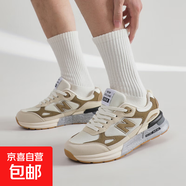 新百倫同款運動鞋夏季網(wǎng)面透氣輕便軟底小白鞋百搭休閑鞋子慢跑鞋 ZS-888米灰 41