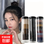 罐裝頭繩20根韓版高彈力無(wú)接縫橡皮筋女扎頭不傷發(fā)不勒頭發(fā)繩發(fā)圈 黑+莫蘭迪+咖【3罐】60根