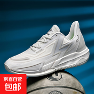 利刃3專(zhuān)業(yè)實(shí)戰籃球鞋男青少年緩震回彈耐磨防滑運動(dòng)訓練碳板球鞋 白灰--1912/8805 35
