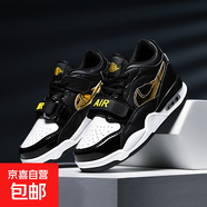 aj312男童鞋子學(xué)生版小孩男鞋籃球鞋春秋款dunk空軍一號運動(dòng)板鞋 黑金 34