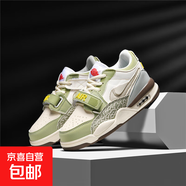 aj312男童鞋子學(xué)生版小孩男鞋籃球鞋春秋款dunk空軍一號(hào)運(yùn)動(dòng)板鞋 白綠 31