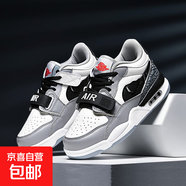 aj312男童鞋子學(xué)生版小孩男鞋籃球鞋春秋款dunk空軍一號(hào)運(yùn)動(dòng)板鞋 白灰 30