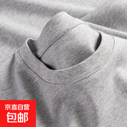 全棉圓領(lǐng)短袖t恤2025寬松韓版半袖打底衫上衣體恤【圖案隨機】 麻灰 常規 （印花圖案隨機） S 【165cm】