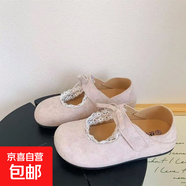 簡(jiǎn)約小眾ins潮甜美蝴蝶結(jié)魔術(shù)貼單鞋2025新款踩腳兩穿設(shè)計(jì)勃肯鞋 粉色 39