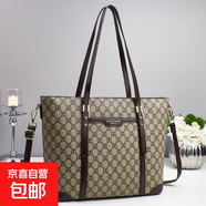 新款網(wǎng)紅潮流斜挎女單肩包大容量時尚通勤跨境托特包中年一件 GD卡其