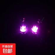 發(fā)光耳釘男女情侶耳環(huán)K歌酒吧led個性精致閃光耳飾時尚禮品 粉色一個