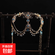童裝少數(shù)民族表演出服兒童傣族舞蹈服幼兒園印度泰國異域風(fēng)套裝潮 女童套裝（送項鏈+頭飾） 120 cm