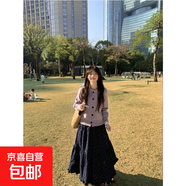2025春秋季韓系外穿慵懶風(fēng)加厚毛衣女休閑百搭單排扣針織開(kāi)衫外套 4044紫色 M  【建議96斤-110斤】