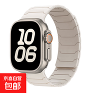 適用蘋(píng)果S10手表iwatch9表帶applewatch磁吸10硅膠S9腕帶Ultra女SE運動(dòng)8男S8高級S7新款7iphoneS6 星光色 38/40mm表盤(pán):SE/S6/5/4/3/2/1