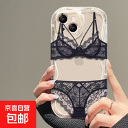 黑色性感蕾絲適用iphone16手機(jī)殼蘋(píng)果華為vivo小米OPPO榮耀透明殼 -DD6性感蕾絲 華為PURA70