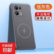 適用于OPPO Reno系列手機(jī)殼金屬漆磁吸無(wú)邊框簡(jiǎn)約高級(jí)感半包防摔散熱男女保護(hù)套 【鈦灰色】閃電磁吸超薄無(wú)邊框 OPPO Reno13