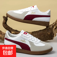 PM德訓(xùn)新款經(jīng)典休閑鞋帶低幫男款板鞋復(fù)古風(fēng)輕便軟底板鞋 YXTJ-3 白紅色 41