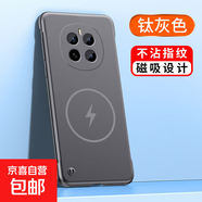 適用于OPPOFind系列手機殼金屬漆磁吸無邊框簡約高級感半包防摔散熱男女保護套 【鈦灰色】閃電磁吸超薄無邊框 OPPO Find X5 Pro