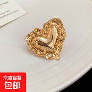 歐美金屬雙層褶皺開(kāi)口戒指夸張時(shí)尚百搭指環(huán)冷淡風(fēng)設計感小眾手飾 11#戒指-金色