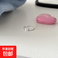 貓狗日記戒指女小貓小狗情侶對戒ins小眾設計感開(kāi)口可調節食指戒  小貓開(kāi)口戒指