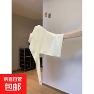 法式溫柔風(fēng)粉色蕾絲高領(lǐng)長(cháng)袖針織衫女春秋冬軟糯內搭毛衣打底上衣 杏色 均碼