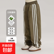 反季清倉兒童羽絨褲冬季男童女童長褲中大童寶寶加厚工裝羽絨褲子 黃色 110