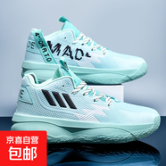 利拉德8代男鞋專業(yè)實(shí)戰(zhàn)籃球鞋低幫學(xué)生青少年緩震回彈防滑運(yùn)動(dòng)鞋 白綠--1912/2309 42