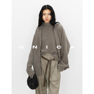 UNICA/純羊絨MM時(shí)期兩件套毛衣 【 原絨色 】蝙蝠袖外套 S 【現貨48小時(shí)發(fā)】
