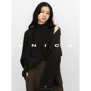 UNICA/純羊絨MM時(shí)期兩件套毛衣 【 烏木棕 】蝙蝠袖外套 M 【現貨48小時(shí)發(fā)】