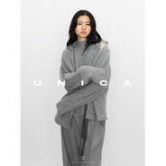 UNICA/純羊絨MM時(shí)期兩件套毛衣 【 冰川灰 】蝙蝠袖外套 M 【現貨48小時(shí)發(fā)】