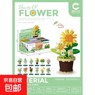 微小顆?；ǘ渑柙韵盗衅囱b玩具一件 7219-7230花朵盆栽禮盒版