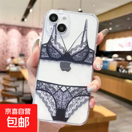 蘋果手機(jī)殼個(gè)性創(chuàng)意圖片iPhone15/16Pro防摔12/13/14手機(jī)殼全包透明7/8P軟殼 太空殼精孔-透明-YB黑色蕾絲 iPhone 16 Plus