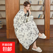 帶胸墊女士睡裙2025春秋季套頭長(cháng)款連衣裙豹紋感可外穿家居服 Y691 XL