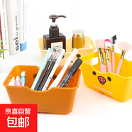 2025卡通趣形收納空間站彩妝收納神器告別凌亂桌面解鎖高顏值收納 白色一個(gè)裝