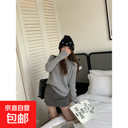 鵝黃色毛衣女款2025新款外穿軟糯麻花套頭針織衫內搭打底長(cháng)袖上衣 韓國灰 均碼 （90-135斤）