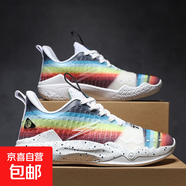 KT5代專業(yè)實(shí)戰(zhàn)籃球鞋防滑耐磨水泥克星減震回彈青少年運(yùn)動(dòng)球鞋男 彩虹1912--8810 37