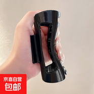 軟硅膠鯊魚(yú)夾安全不硌頭抓夾女高級感后腦勺防摔不易碎發(fā)夾子頭飾 升級款黑色【1個(gè)裝】柔軟不硌頭