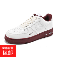 莆田工廠高品質(zhì)自主設(shè)計(jì)黑白熊貓配色板鞋女款情侶低幫休閑舒適男 空軍一號米白紅 44