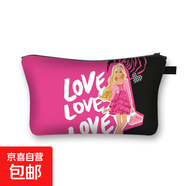 補習袋跨境芭比公主化妝包barbie印花手拎手拿包歐美便攜大容量收納包熱 11