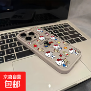 蘋果手機殼HELLOKITTY貓適用iPhone16pro/17promax手機殼13/12防摔蘋果14/15promax磁吸手機殼11硬 二合一磁吸-【灰色-HELLOKITTY貓】 IPHONE 