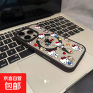 蘋果手機(jī)殼HELLOKITTY貓適用iPhone16pro/17promax手機(jī)殼13/12防摔蘋果14/15promax磁吸手機(jī)殼11硬 二合一磁吸-【黑色-HELLOKITTY貓】 IPHONE 