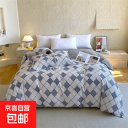 新款全棉純棉Ab版加厚磨毛印花被套單件學生兒童被套單品單被套 靈動-蘭【舒適柔軟】 150x200cm單被套