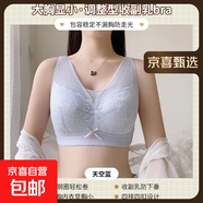 茵婷莎文胸聚攏收副乳上托防下垂大胸顯小胖MM內(nèi)衣女薄款舒適無鋼 天空藍(lán) 90B