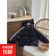 京東物流韓版兒童棉服棉衣外套男女童羽絨棉服童裝棉襖 黑色 150 cm建議身高加10拍