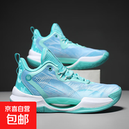 韋德幻影新款籃球鞋男高幫防滑耐磨減震室外實(shí)戰(zhàn)學(xué)生青少年摩擦有 723淺月色 43