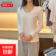 夏季正肩短袖T恤女純色棉質(zhì)修身褶皺顯瘦不規(guī)則短款小個(gè)子上衣YRL 白【U領(lǐng)】【常規(guī)款】 【長(zhǎng)袖】 XL