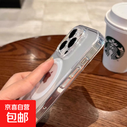 【京東快遞】適用蘋果16promax手機殼iPhone15//14/13/12/11/xsmax/xr8/7plus保護套磁吸透明防摔 手機殼【耐摔】 蘋果Apple 12