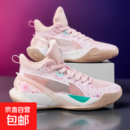 音速10青少年籃球鞋男兒童球鞋新款全城9防滑耐磨運動(dòng)鞋女有聲音 櫻草粉 8010 38